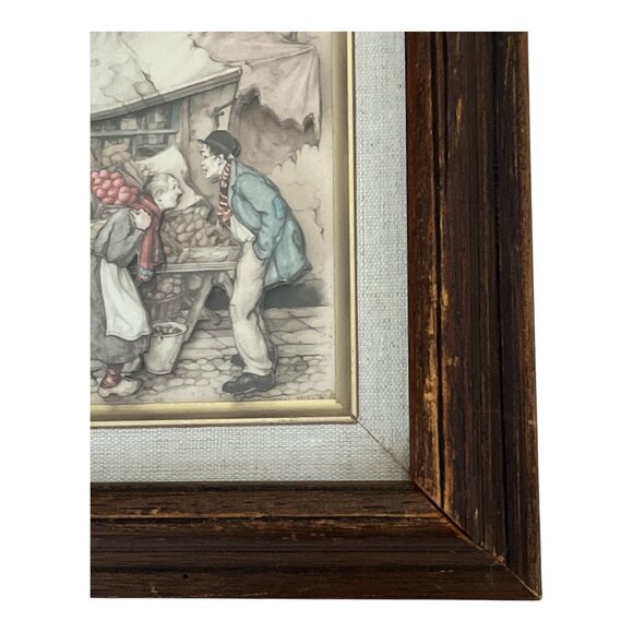Signed 3D Anton Pieck Framed Art – Vintage Dutch Village Scene – Raised Relief S - Picture 2 of 5
